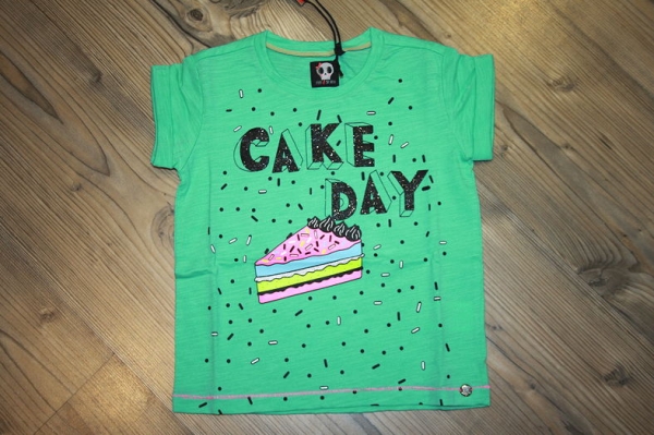 Sorry4theMess t-shirt "CAKE DAY" vert clair