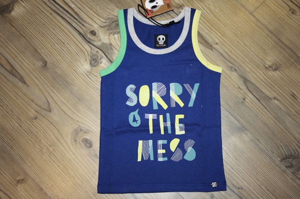 Sorry4theMess Logo Tanktop bleu