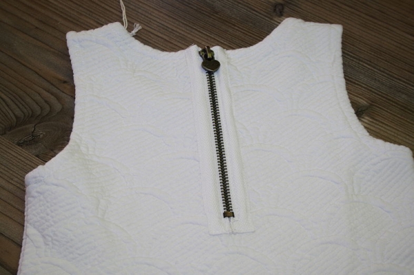 IKKS basikks sleeveles molleton dress blanc optique