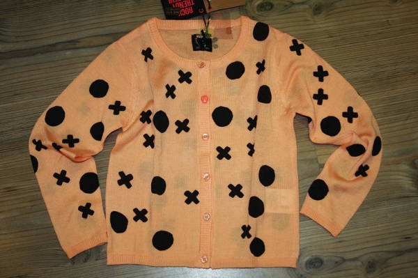 Sorry4theMess knitted cardigan corail clair