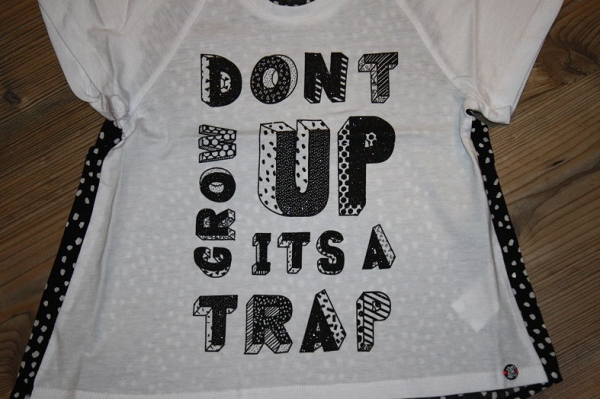 Sorry4theMess fabricmix t-shirt blanc