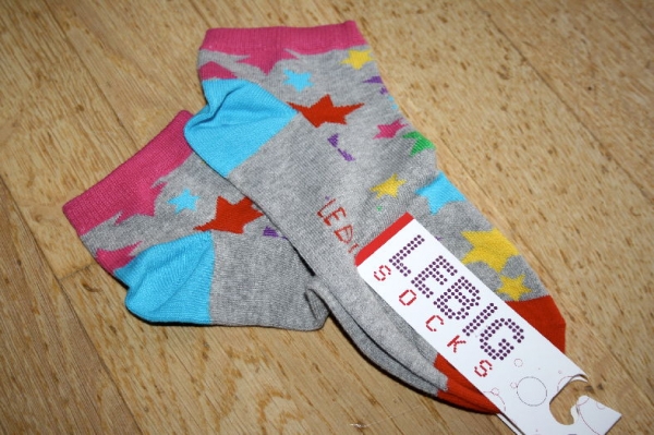 LeBig star short socks powder grey ---size 27/30 left only---