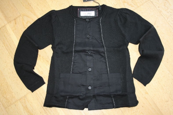 IKKS city black Materialmix Strickjacke noir