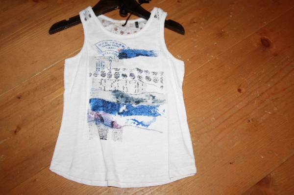 IKKS cargo Tanktop mit Spitze blanc casse