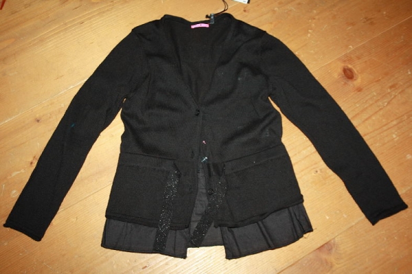 IKKS city black feine Strickjacke noir