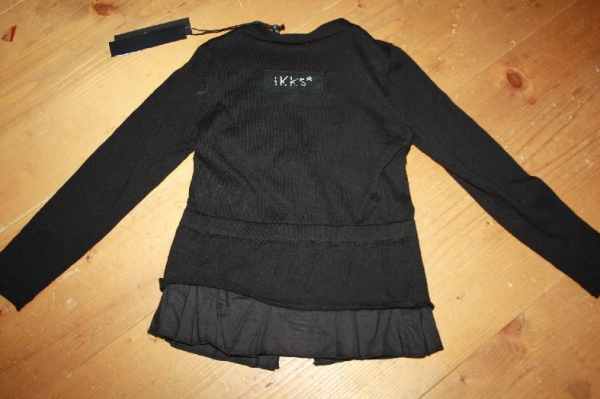 IKKS city black feine Strickjacke noir