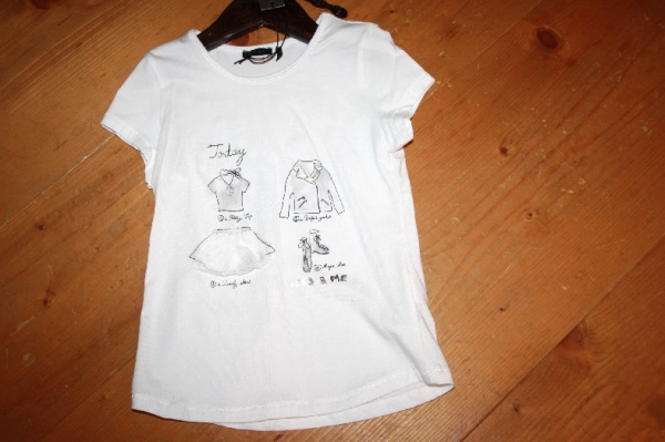 IKKS basikks short sleeved tee "Today" blanc