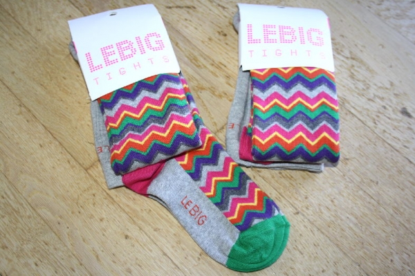 LeBig multi zigzag tights powder grey