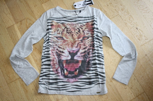 IKKS junior origin longsleeve "tiger" gris chiné ---size M/16y left only---