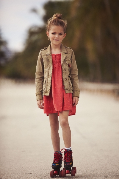 IKKS Laundry A-Line Trägerkleid framboise