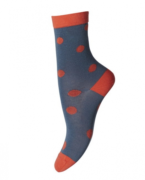 MP anklesocks Glory dot jeans blue