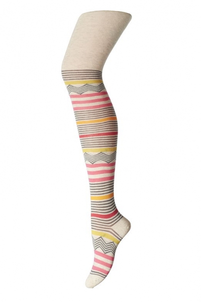 MP tights Little India off white melange
