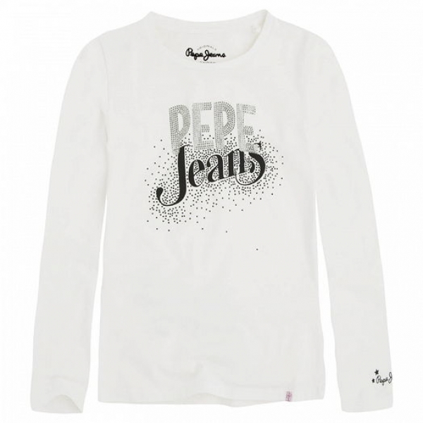 Pepe Jeans Langarmshirt Corine off white