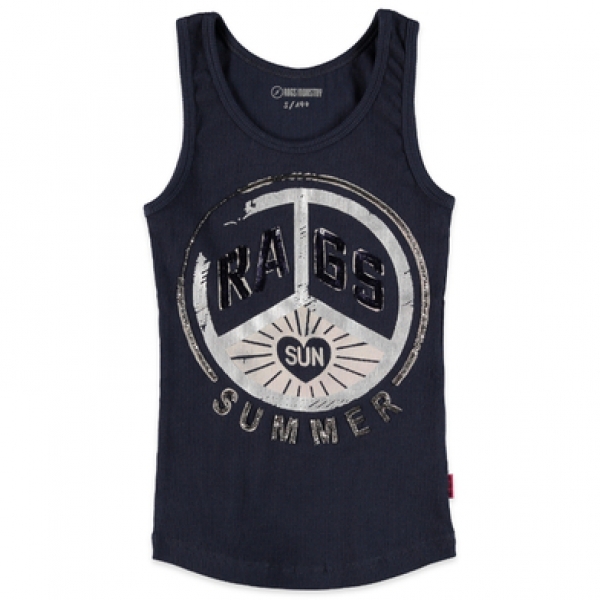 Rags Industry Betties rib singlet Jacky indigo