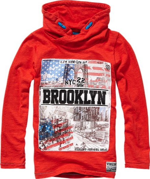 Vingino longsleeve Jalano flame red ---size 4y left only---